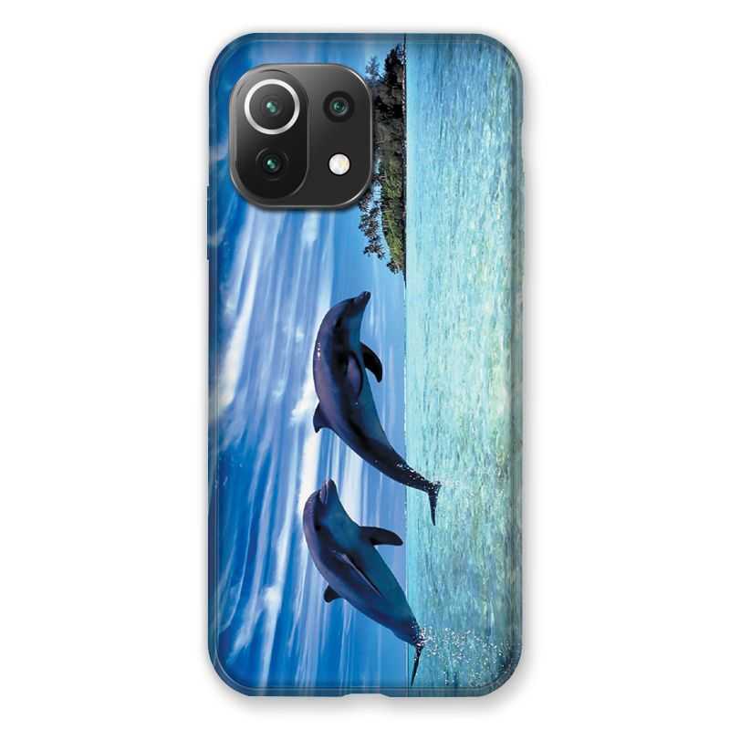 Coque Pour Xiaomi Mi 11 Lite 4G / 5G Dauphin Ile