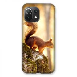 Coque Pour Xiaomi Mi 11 Lite 4G / 5G Ecureuil Bois