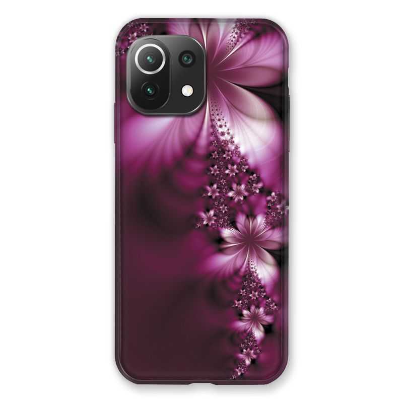 Coque Pour Xiaomi Mi 11 Lite 4G / 5G Fleur Violette Montante