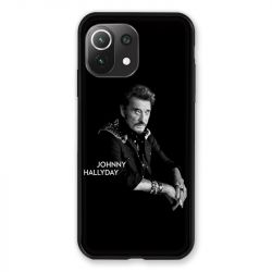 Coque Pour Xiaomi Mi 11 Lite 4G / 5G Johnny Hallyday Noir