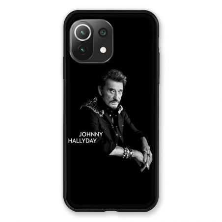 Coque Pour Xiaomi Mi 11 Lite 4G / 5G Johnny Hallyday Noir