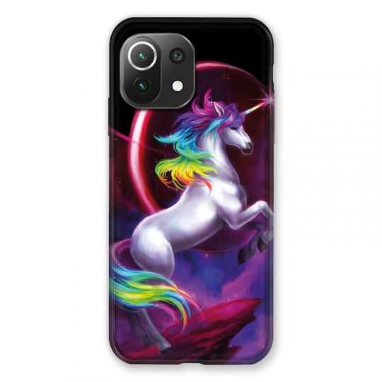 Coque Pour Xiaomi Mi 11 Lite 4G / 5G Licorne Arc en ciel