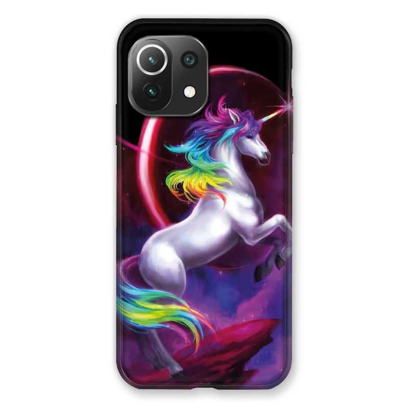 Coque Pour Xiaomi Mi 11 Lite 4G / 5G Licorne Arc en ciel