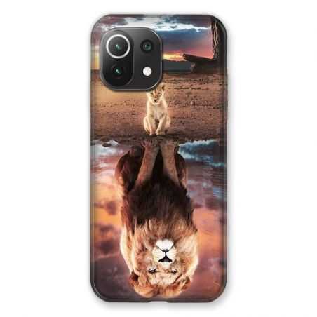 Coque Pour Xiaomi Mi 11 Lite 4G / 5G Lion Reflet