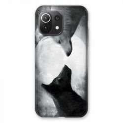 Coque Pour Xiaomi Mi 11 Lite 4G / 5G Loup Duo