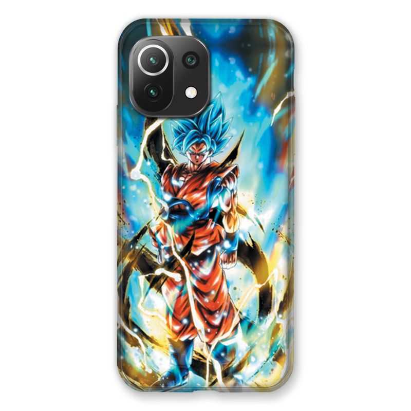 Coque Pour Xiaomi Mi 11 Lite 4G / 5G Manga Dragon Ball Sangoku Blanc