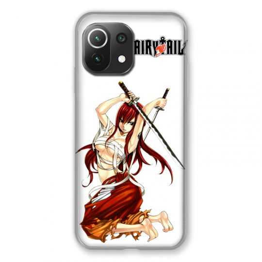 Coque Pour Xiaomi Mi 11 Lite 4G / 5G Manga Fairy Tail Erza