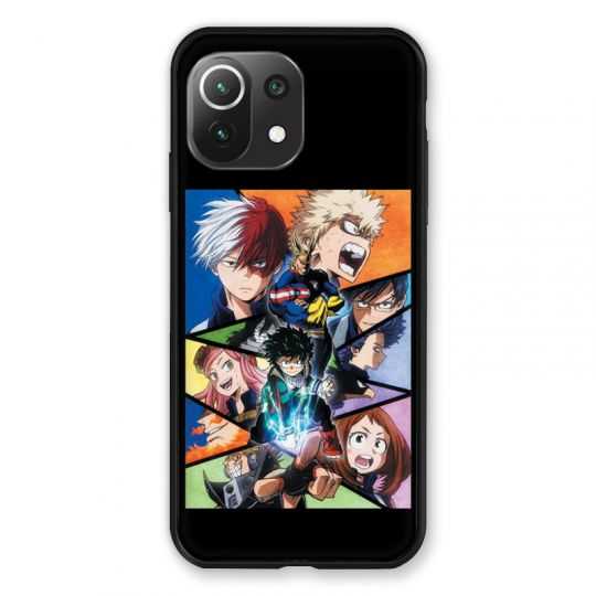 Coque Pour Xiaomi Mi 11 Lite 4G / 5G Manga My Hero Academia Noir
