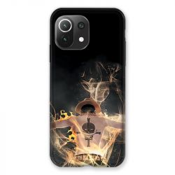 Coque Pour Xiaomi Mi 11 Lite 4G / 5G Manga One Piece Ace Noir
