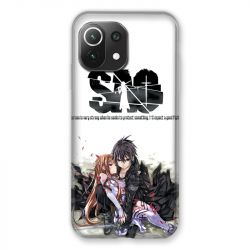Coque Pour Xiaomi Mi 11 Lite 4G / 5G Manga SAO sword Art Online Blanc