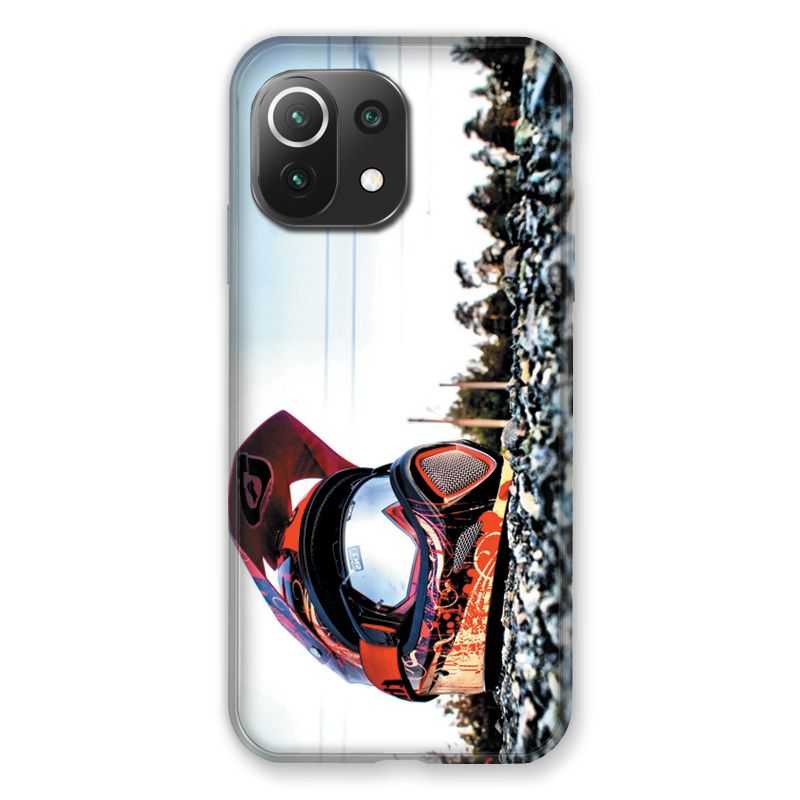Coque Pour Xiaomi Mi 11 Lite 4G / 5G Moto Casque Cross
