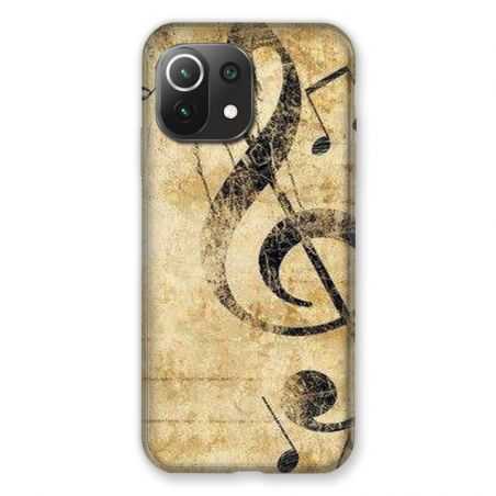 Coque Pour Xiaomi Mi 11 Lite 4G / 5G Musique Clé Sol Vintage