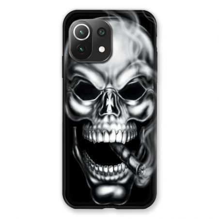 Coque Pour Xiaomi Mi 11 Lite 4G / 5G Tete de Mort Fume
