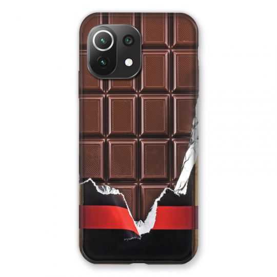 Coque Pour Xiaomi Mi 11 Lite 4G / 5G Trompe Oeil Chocolat