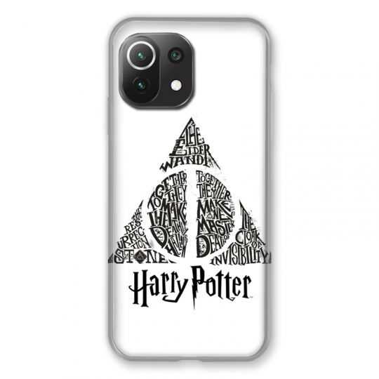 Coque Pour Xiaomi Mi 11 Lite 4G / 5G WB License Harry Potter Triangle Blanc