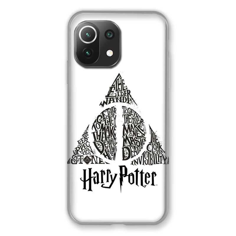 Coque Pour Xiaomi Mi 11 Lite 4G / 5G WB License Harry Potter Triangle Blanc