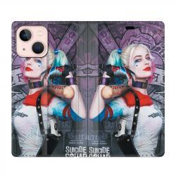 Housse Cuir Portefeuille Pour Iphone 13 Harley Quinn Batte