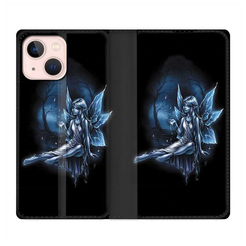 Housse Cuir Portefeuille Pour Iphone 13 Fee Bleu