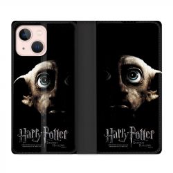 Housse Cuir Portefeuille Pour Iphone 13 WB License Harry Potter Hollows Dobby