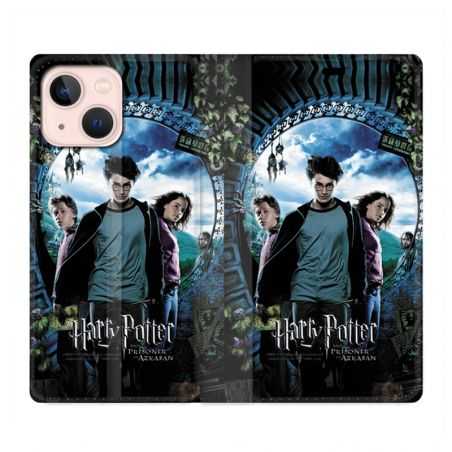 Housse Cuir Portefeuille Pour Iphone 13 WB License Harry Potter Azkaban