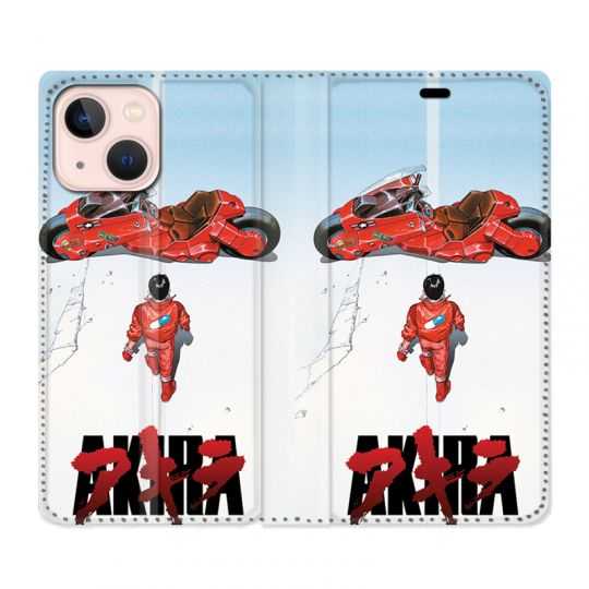 Housse Cuir Portefeuille Pour Iphone 13 Manga Akira Affiche