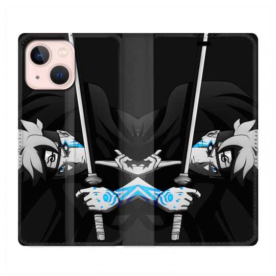 Housse Cuir Portefeuille Pour Iphone 13 Manga Boruto Epée
