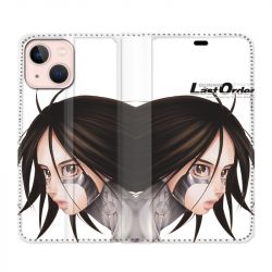 Housse Cuir Portefeuille Pour Iphone 13 Manga Gunnm Gally