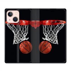 Housse Cuir Portefeuille Pour Iphone 13 Panier Basket