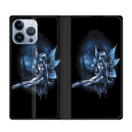 Housse Cuir Portefeuille Pour Iphone 13 Pro Fee Bleu