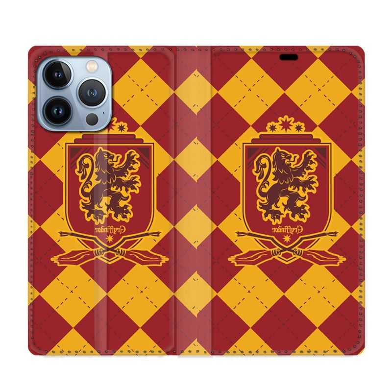 Housse Cuir Portefeuille Pour Iphone 13 Pro WB License Harry Potter Griffindor