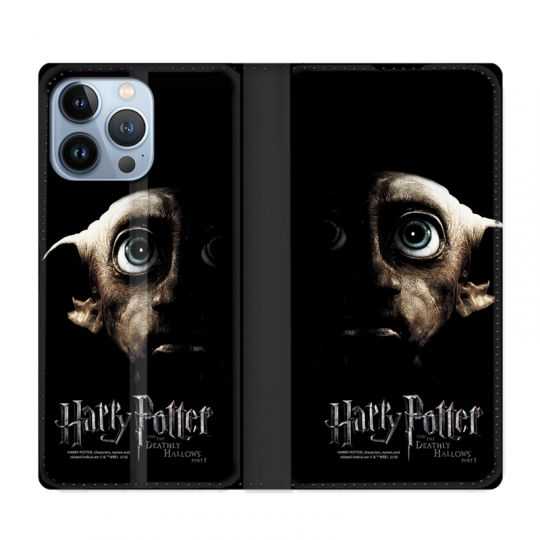 Housse Cuir Portefeuille Pour Iphone 13 Pro WB License Harry Potter Hollows Dobby
