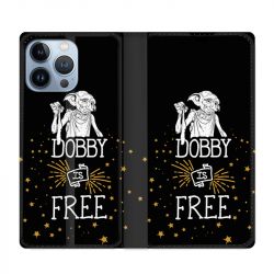 Housse Cuir Portefeuille Pour Iphone 13 Pro WB License Harry Potter Dobby Free N
