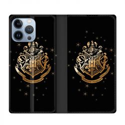 Housse Cuir Portefeuille Pour Iphone 13 Pro WB License Harry Potter Poudlard