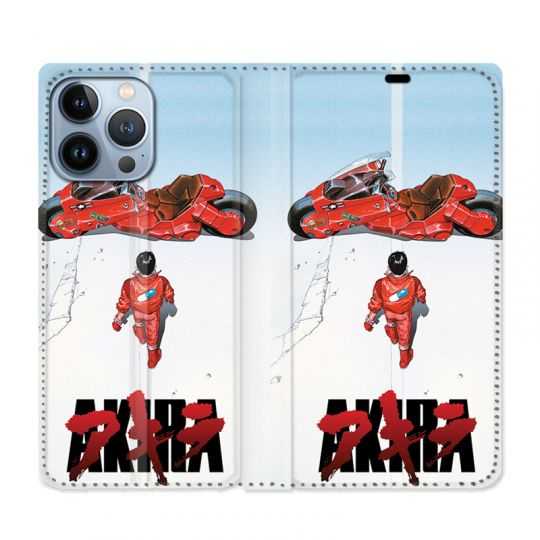 Housse Cuir Portefeuille Pour Iphone 13 Pro Manga Akira Affiche