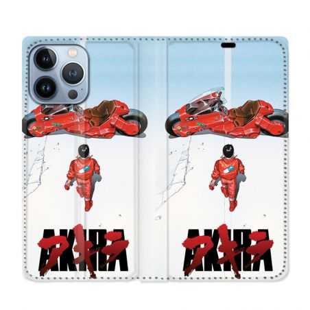 Housse Cuir Portefeuille Pour Iphone 13 Pro Manga Akira Affiche