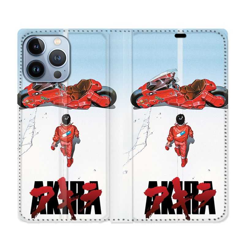 Housse Cuir Portefeuille Pour Iphone 13 Pro Manga Akira Affiche