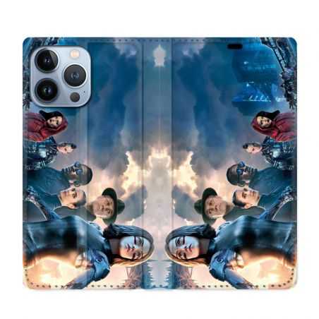 Housse Cuir Portefeuille Pour Iphone 13 Pro Manga Gunnm Affiche