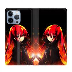 Housse Cuir Portefeuille Pour Iphone 13 Pro Manga Shana