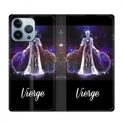 Housse Cuir Portefeuille Pour Iphone 13 Pro Signe Zodiaque 2 Vierge