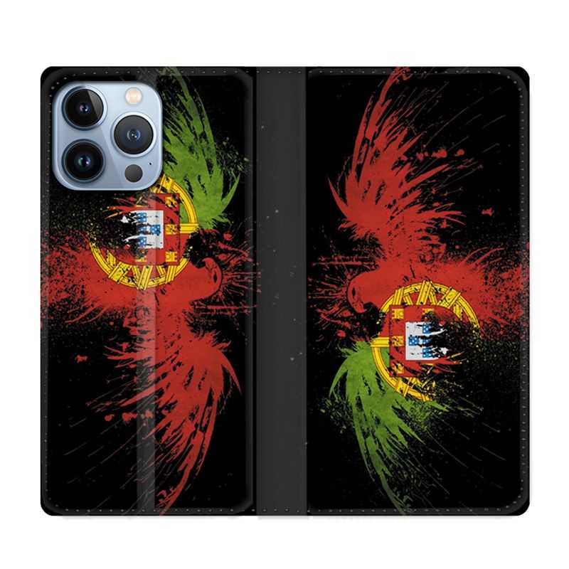 Housse Cuir Portefeuille Pour Iphone 13 Pro Portugal Aigle
