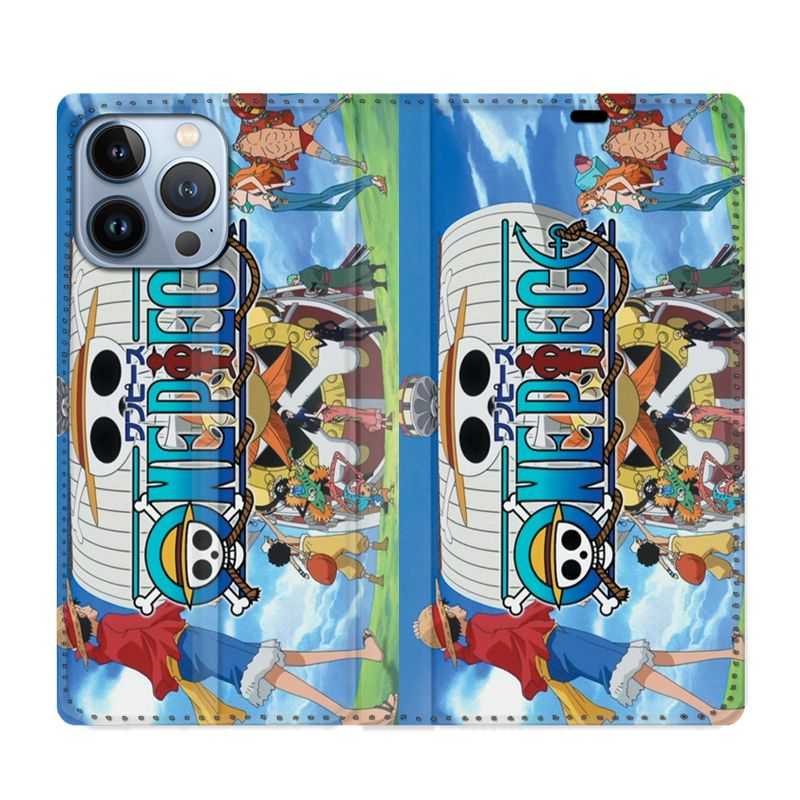 Housse Cuir Portefeuille Pour Iphone 13 Pro Max Manga One Piece Sunny