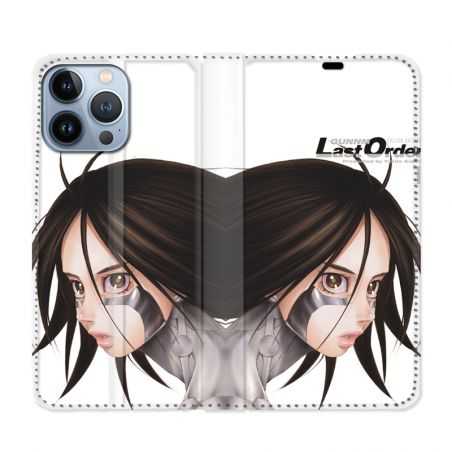 Housse Cuir Portefeuille Pour Iphone 13 Pro Max Manga Gunnm Gally