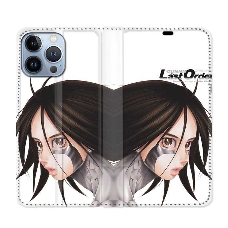 Housse Cuir Portefeuille Pour Iphone 13 Pro Max Manga Gunnm Gally