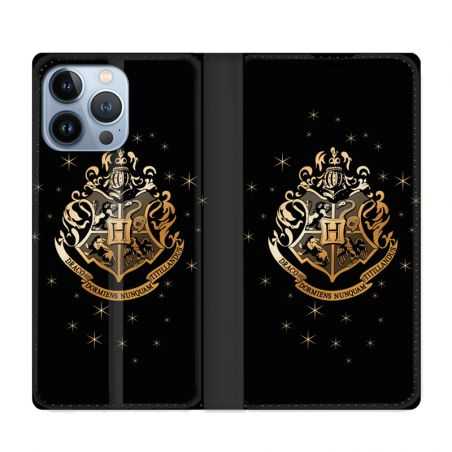 Housse Cuir Portefeuille Pour Iphone 13 Pro Max WB License Harry Potter Poudlard