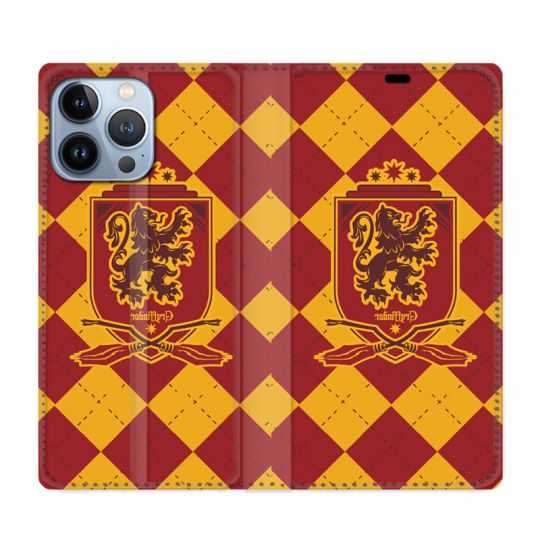 Housse Cuir Portefeuille Pour Iphone 13 Pro Max WB License Harry Potter Griffindor