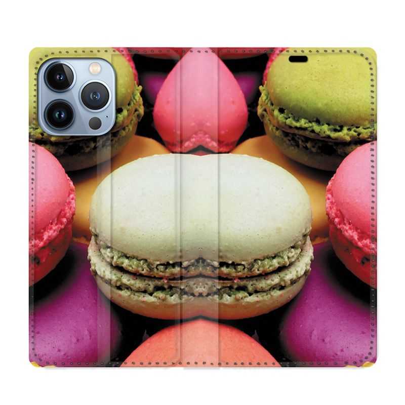 Housse Cuir Portefeuille Pour Iphone 13 Pro Max Macaron
