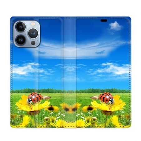 Housse Cuir Portefeuille Pour Iphone 13 Pro Max Coccinelle