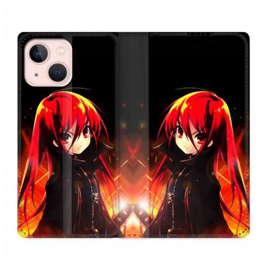 Housse Cuir Portefeuille Pour Iphone 13 Mini Manga Shana