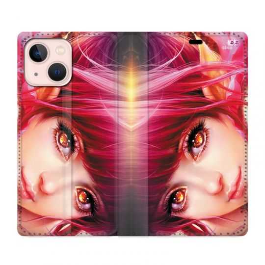Housse Cuir Portefeuille Pour Iphone 13 Mini Manga Elfe