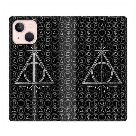 Housse Cuir Portefeuille Pour Iphone 13 Mini WB License Harry Potter Triangle noir